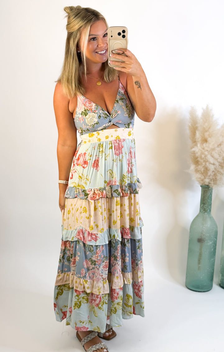 Garden Party Patchwork Maxi Dress