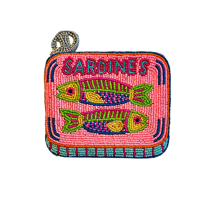 Beaded Sardines Coin Purse Lily Posh, Sardines in Tin Can