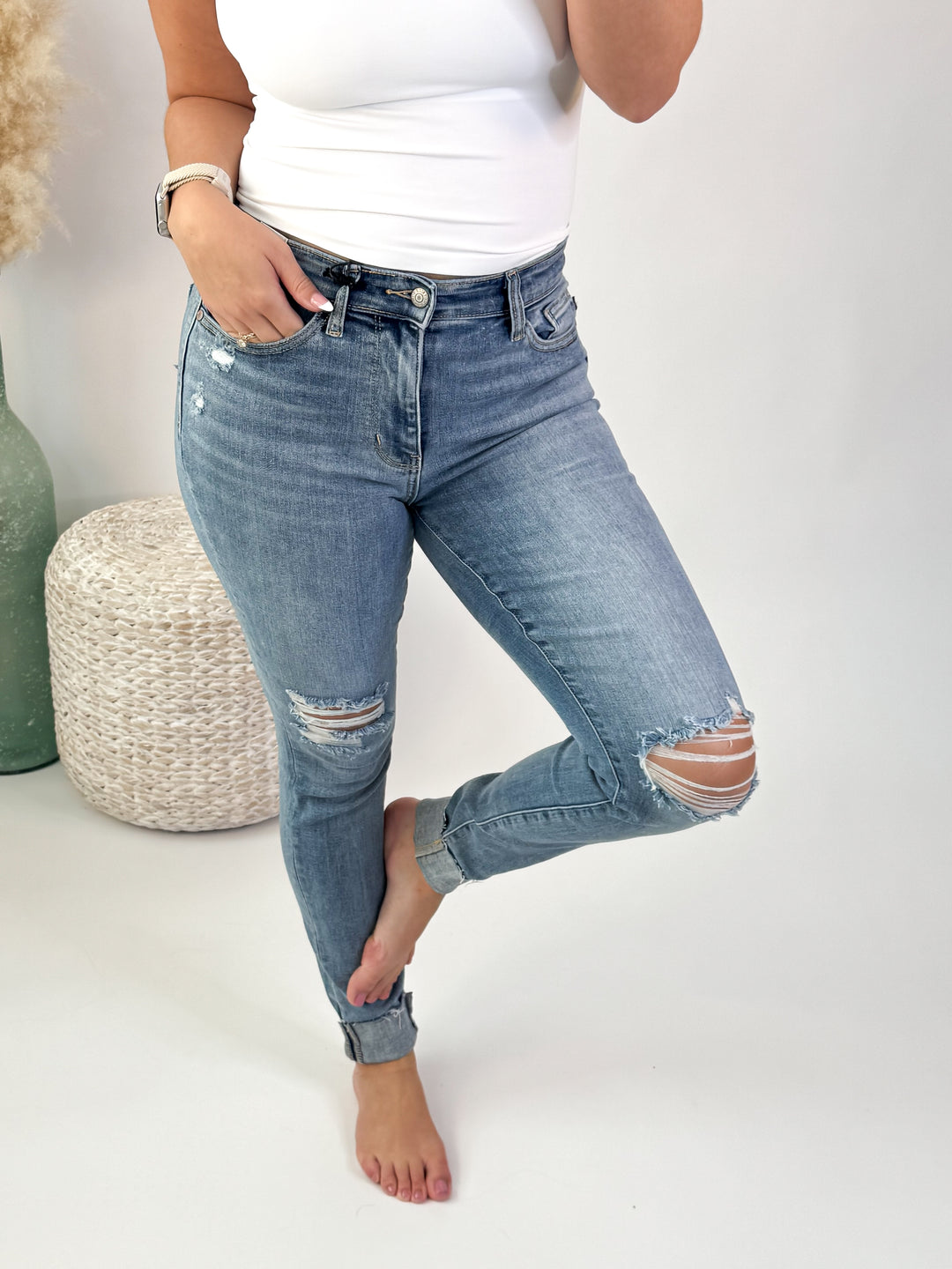 Everyday Edge Skinny Jeans by Judy Blue