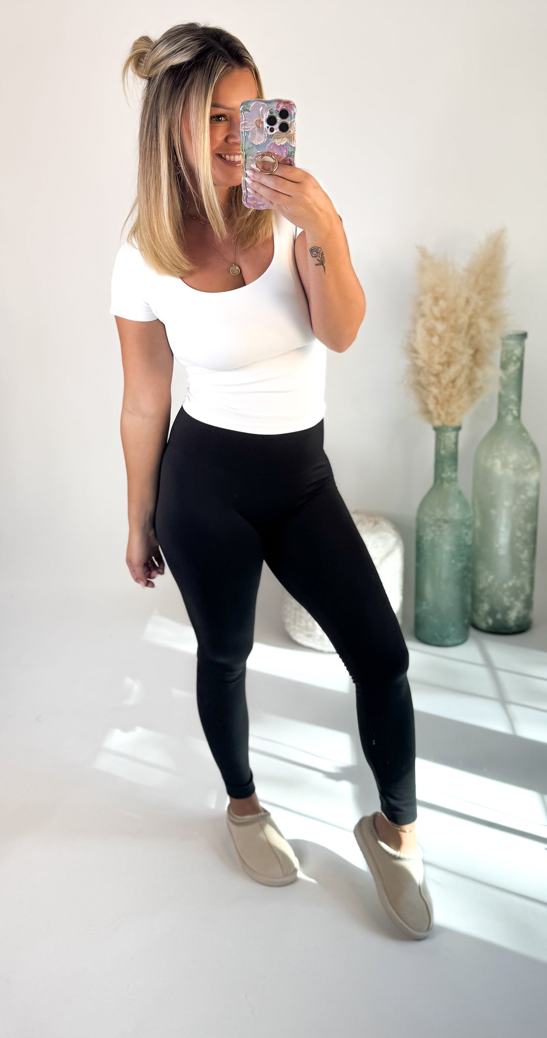 ⭐Door Buster⭐ Fleece Leggings Black/Navy/Burgundy/Charcoal