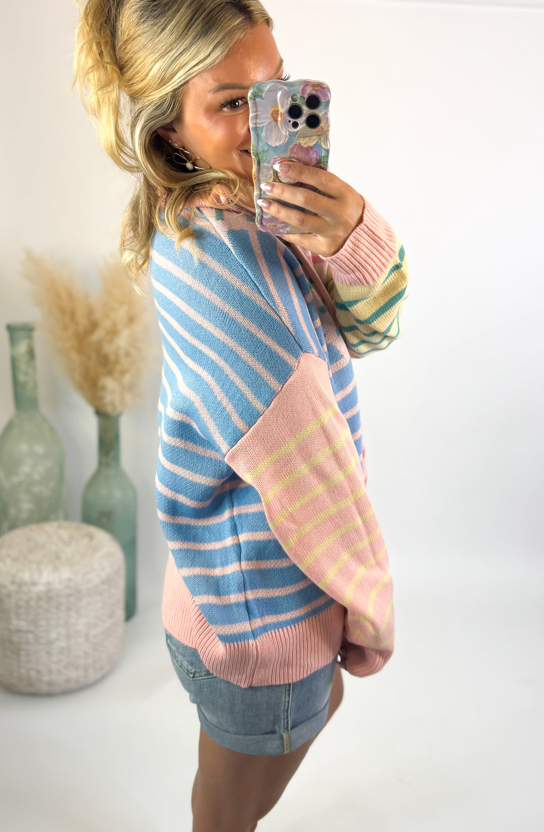 Sweet Escape Colorblock Quarter Zip