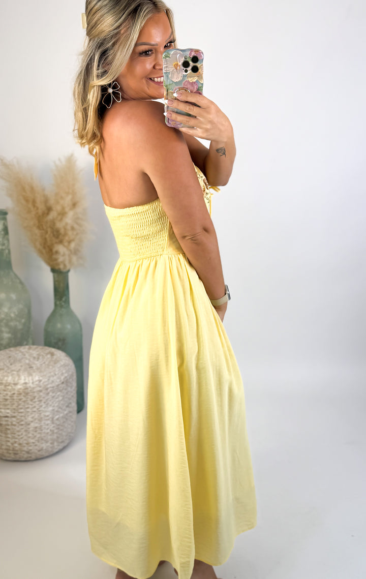 Golden Hour Bloom Dress