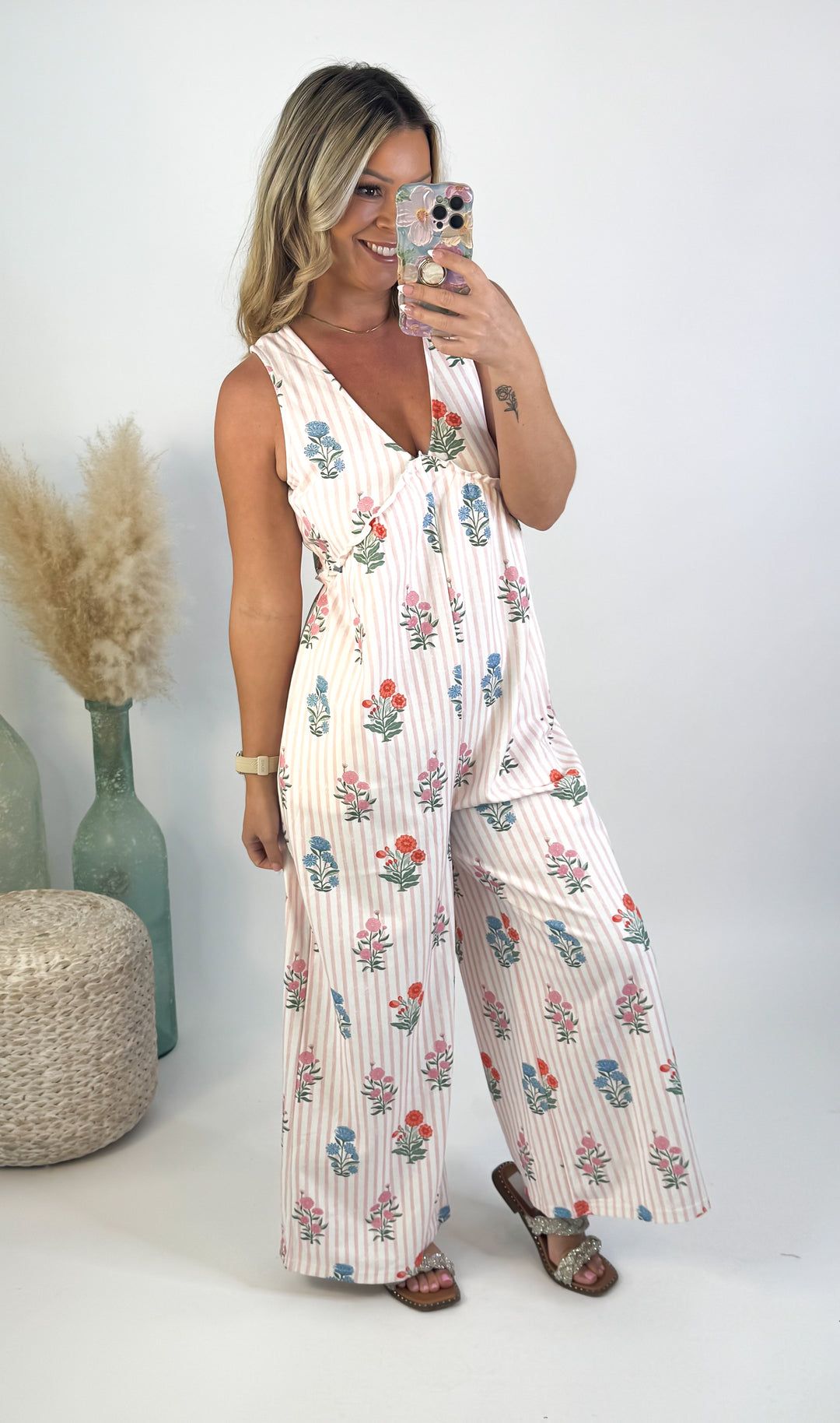 Blush Garden Stroll Jumpsuit