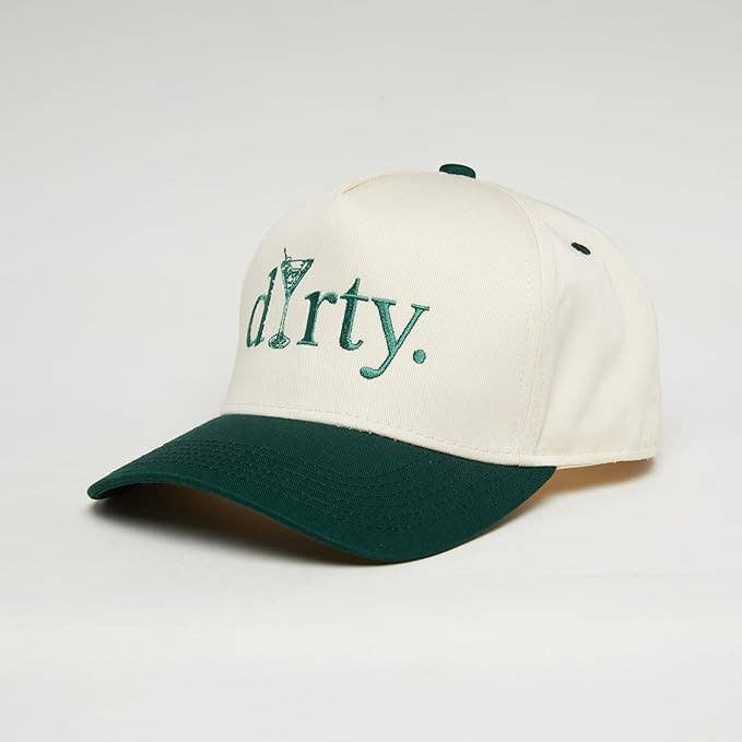 2-Tone Embroidered Cap - Dirty (Martini) - Green/Beige