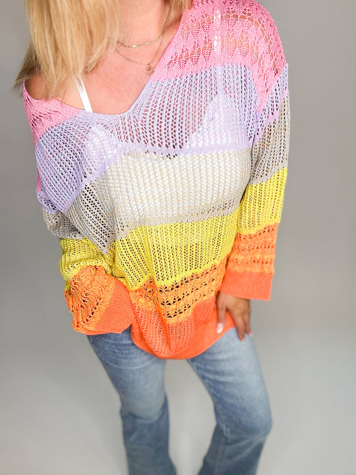 Rainbow Breeze Sweater
