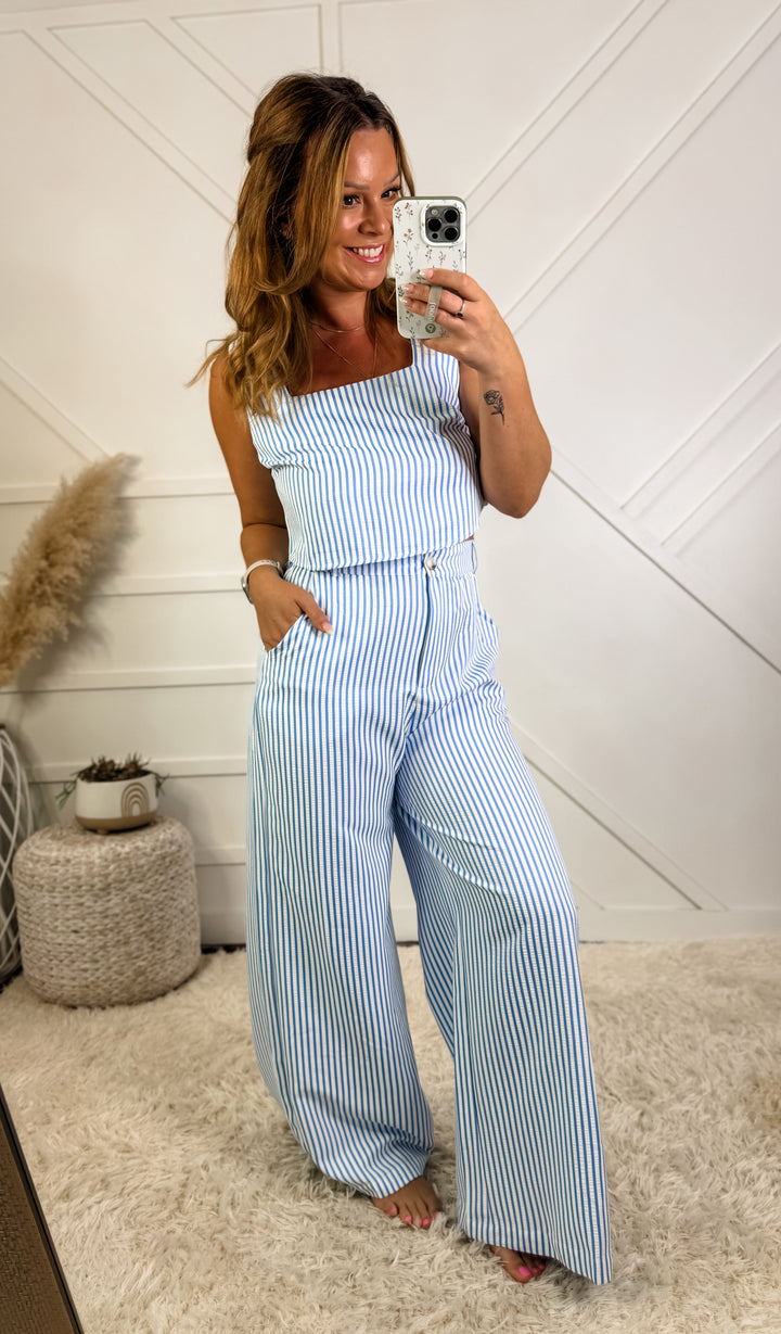Seaside Stripe Top & Pant Set