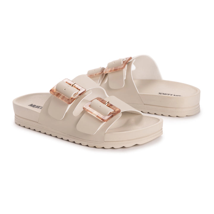 *Preorder* Muk Luks Women's Grand Cayman Sandal: Stone - Ship ETA 6/10