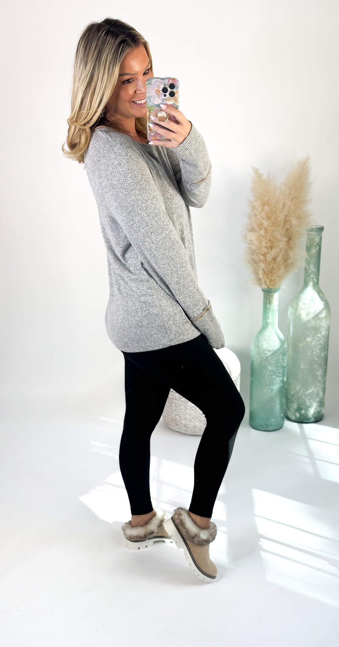 ⭐Door Buster⭐ Cozy Cloud Thumb-Hole Sweater