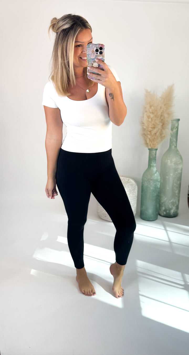 ⭐Door Buster⭐ Fleece Leggings Black/Navy/Burgundy/Charcoal