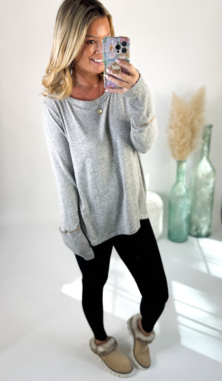 ⭐Door Buster⭐ Cozy Cloud Thumb-Hole Sweater