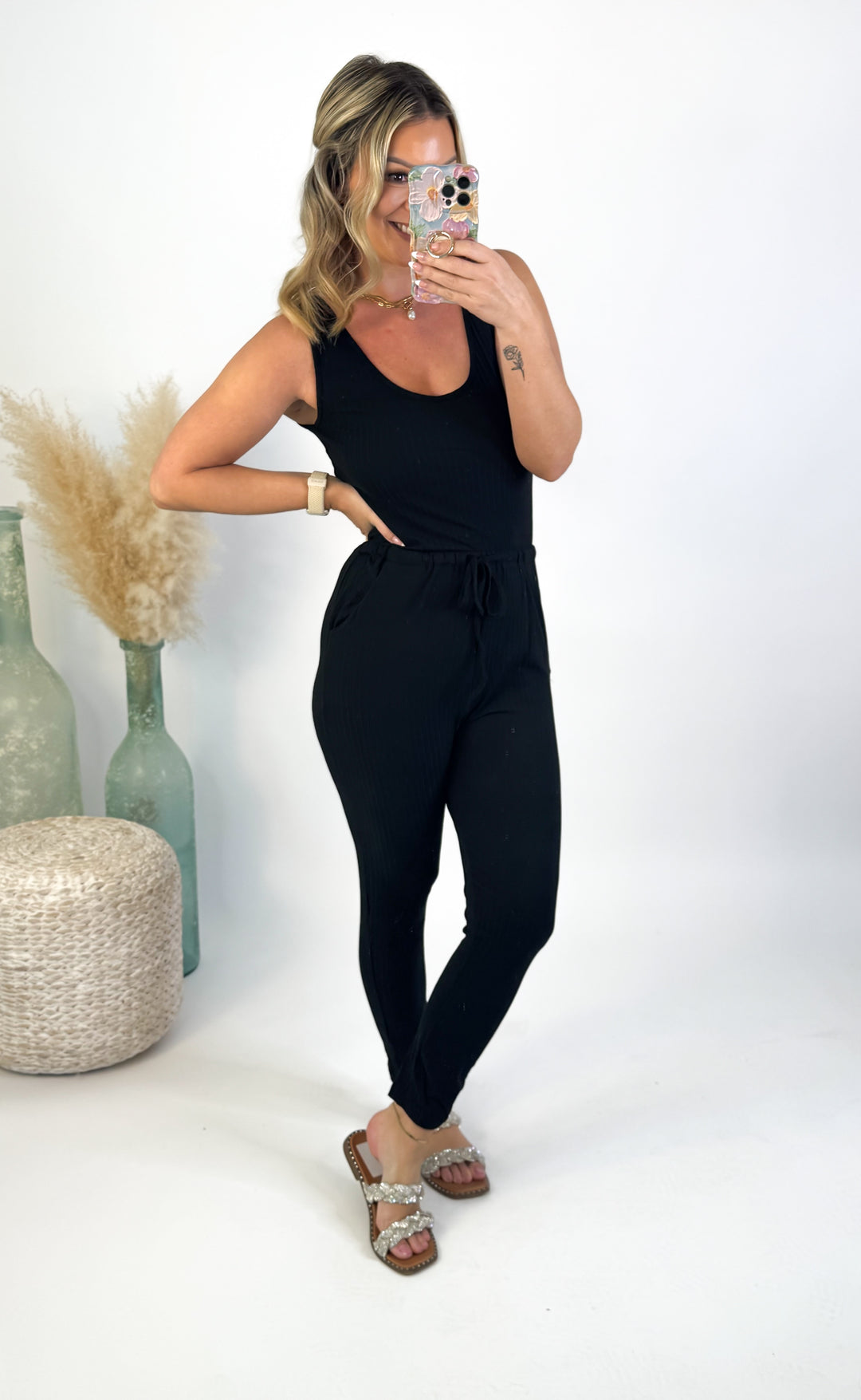 Off-Duty Babe Ribbed Catsuit