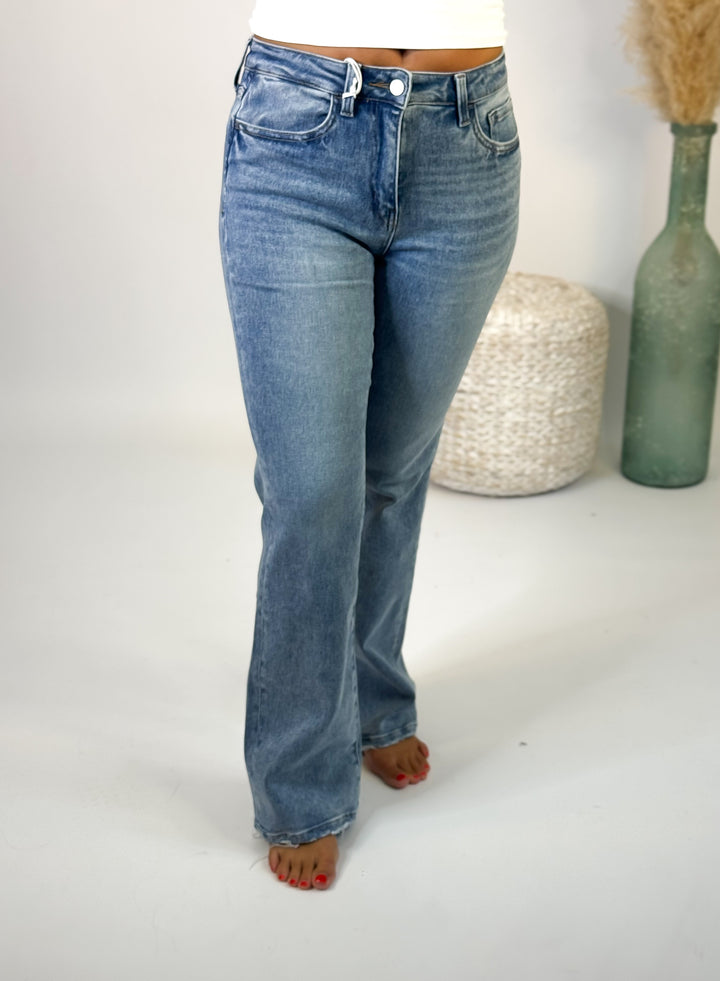 Skyler High Rise Boot Cut Jeans by Vervet