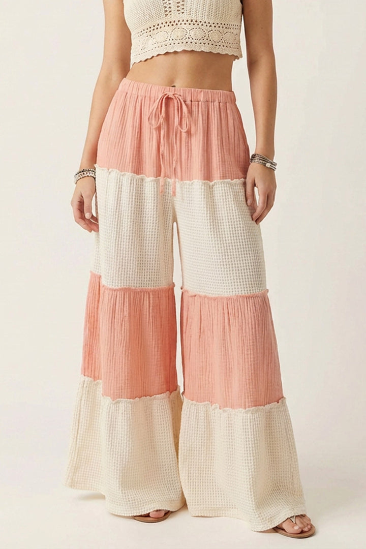 Peachy Coastline Wide Leg Pants