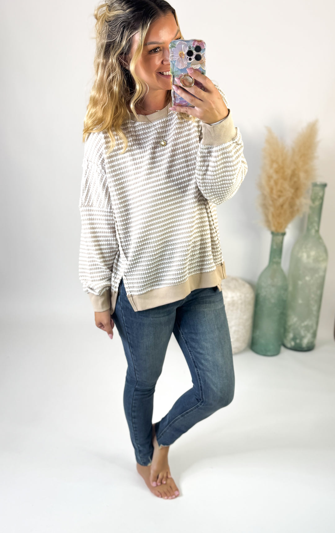 Morning Latte Waffle Top