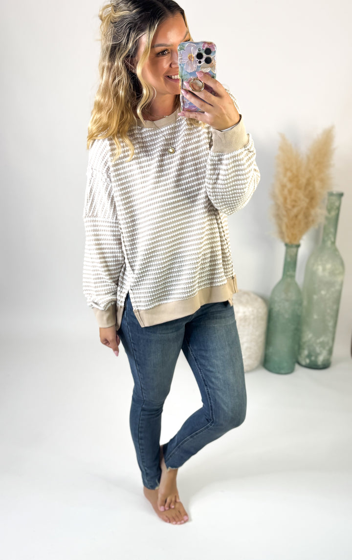 Morning Latte Waffle Top