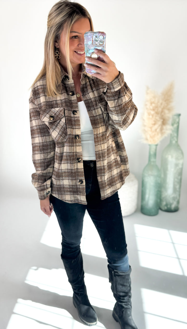 ⭐Door Buster⭐ Cozy Cabin Plaid Shacket