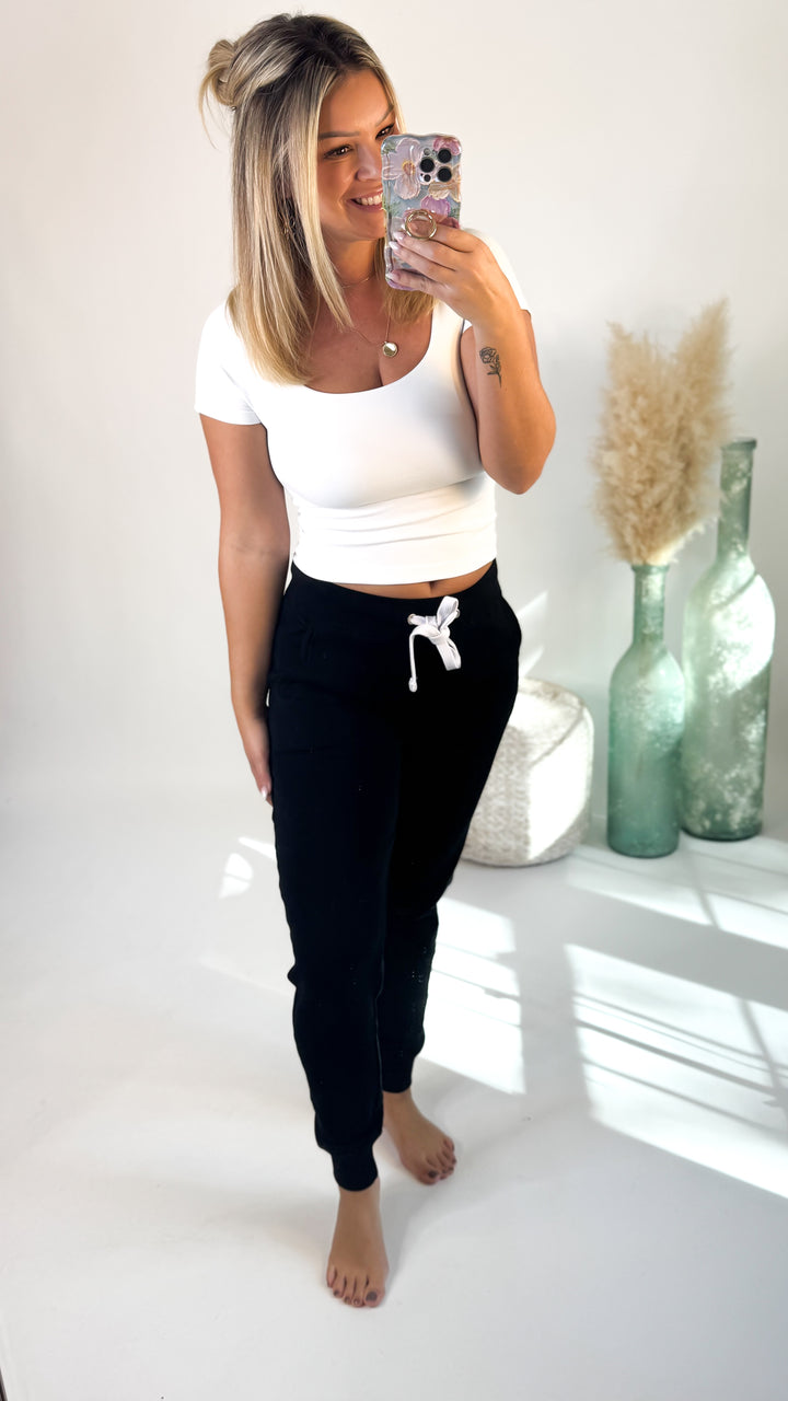 ⭐Door Buster⭐ Lazy Sunday Joggers Black