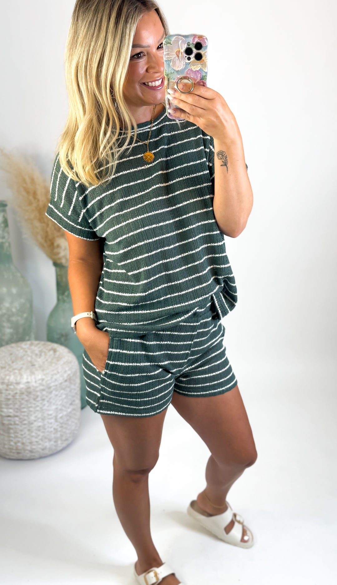 Slow Mornings Striped Lounge Set
