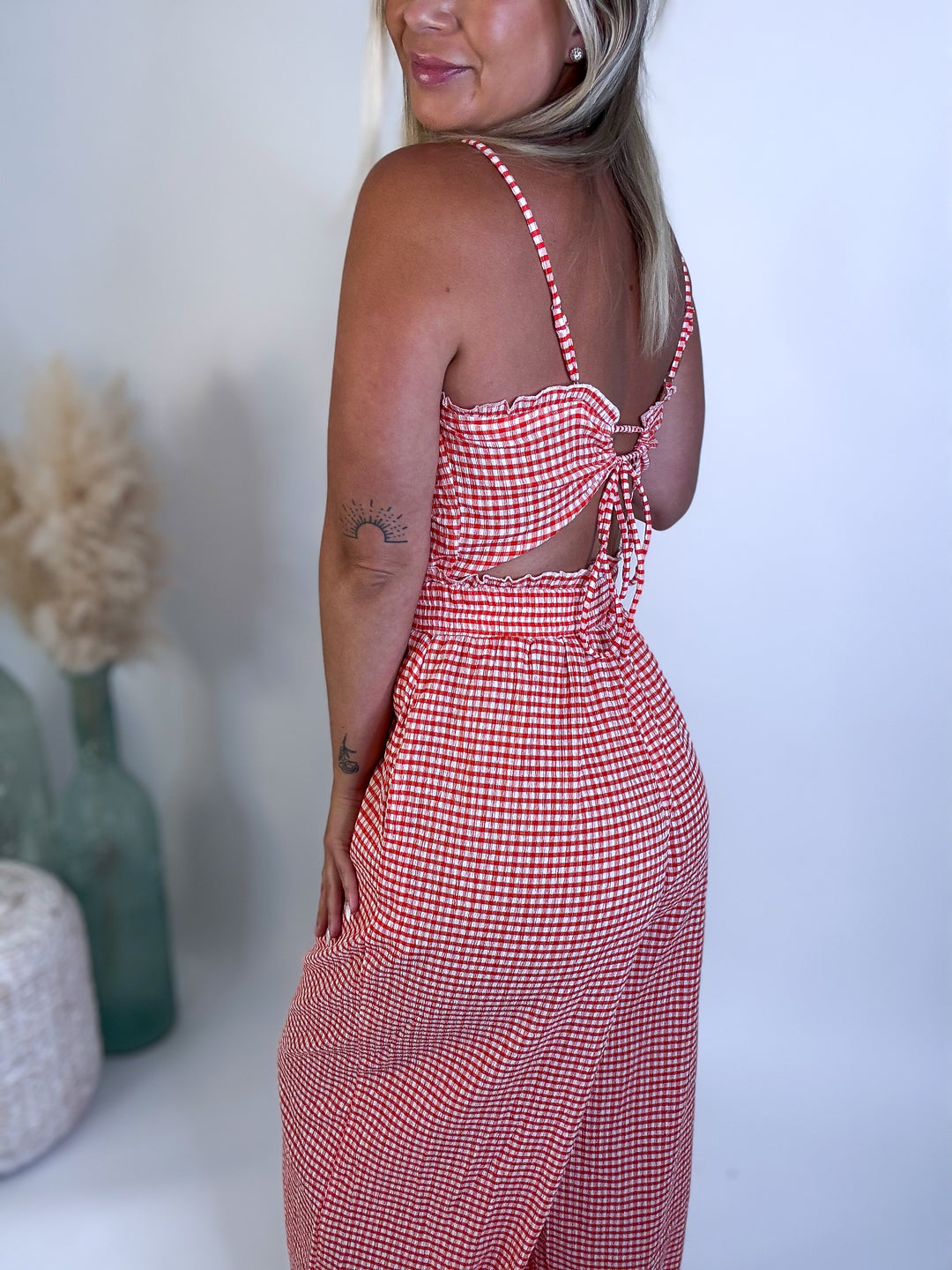 *Preorder* Picnic Date Gingham Jumpsuit - SHIP ETA 6/3