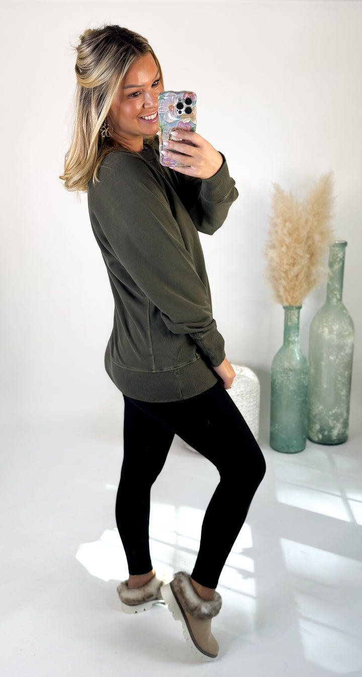 ⭐Door Buster⭐ Cozy Campfire Crew Olive