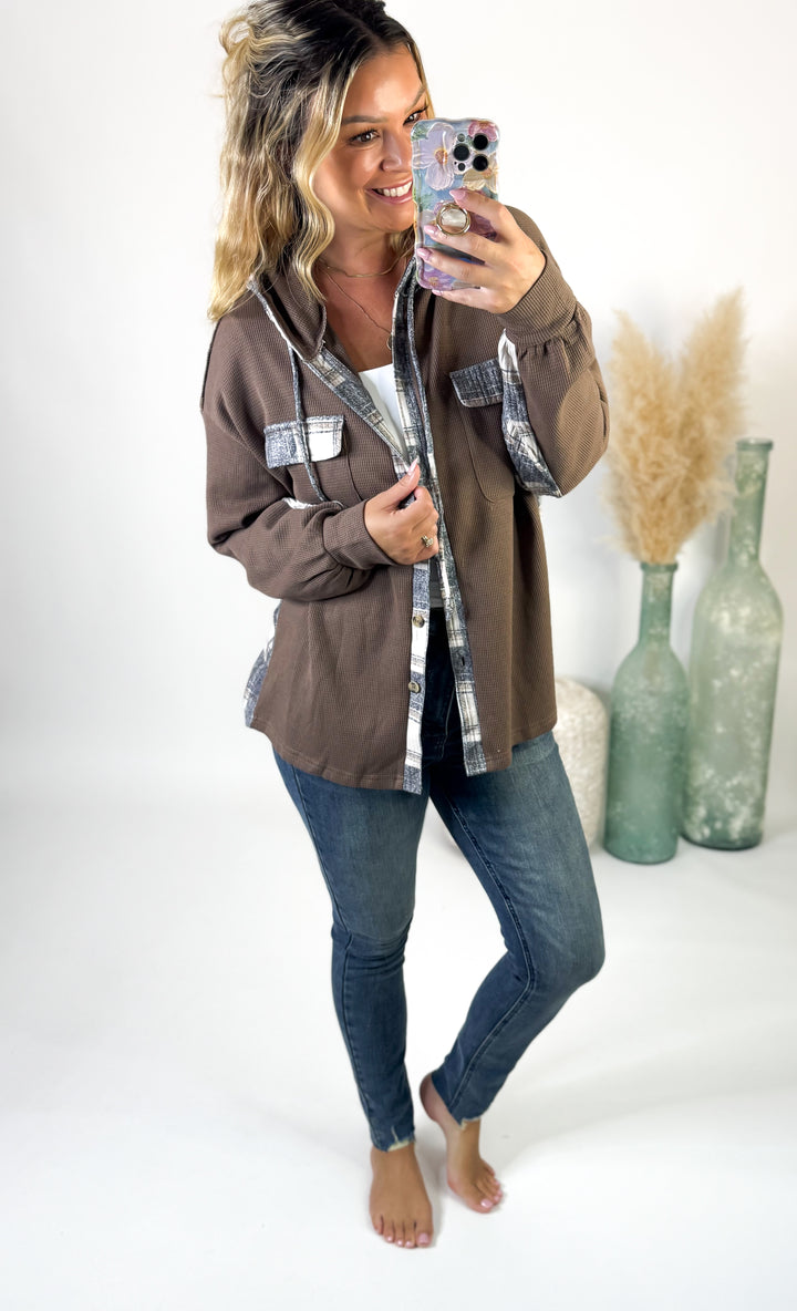 Cozy Crossroads Hoodie Shacket