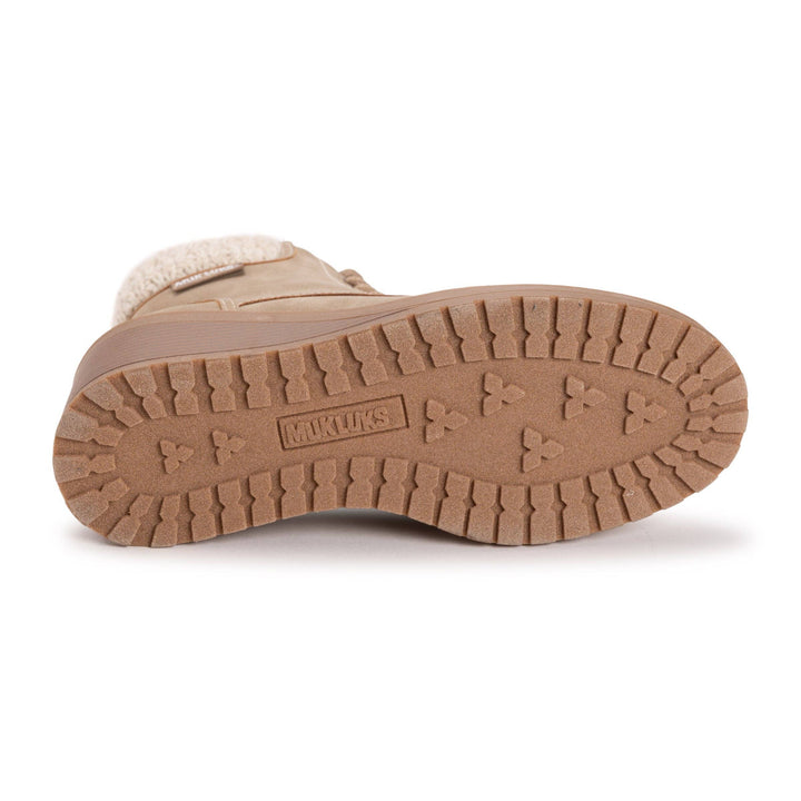 MUK LUKS Women's Sky Solange Wedge Boots: Taupe