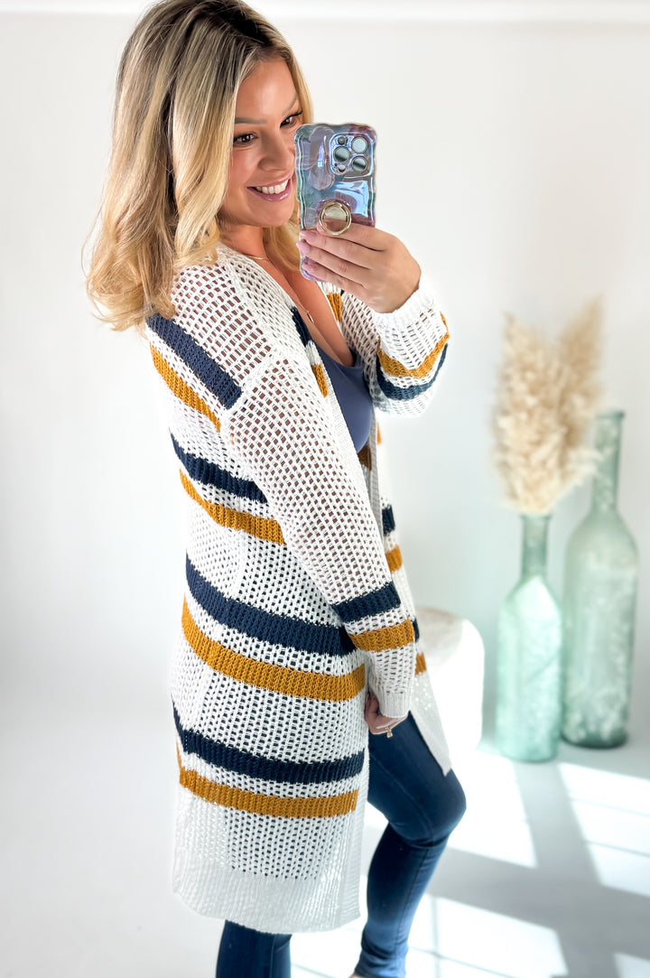 Harvest Stripe Knit Cardigan