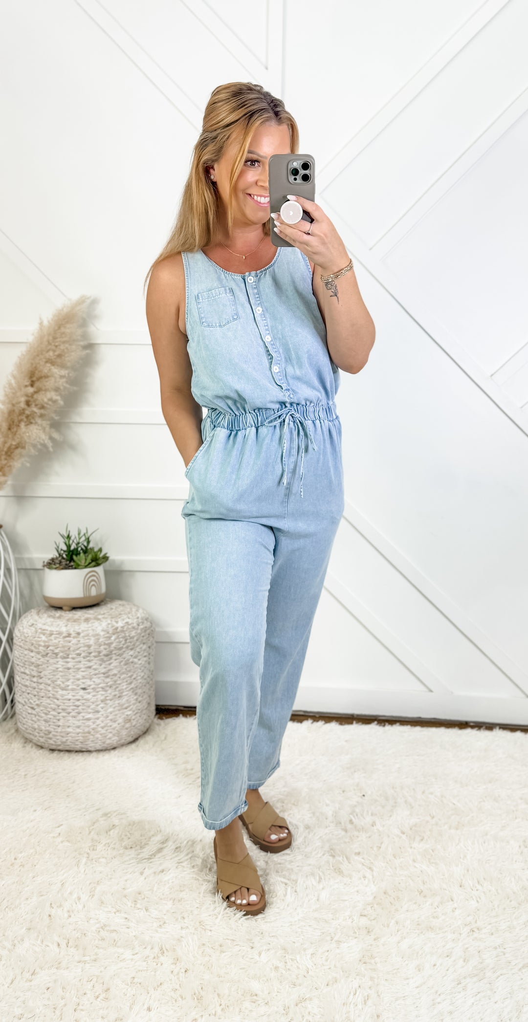 Kaylee Chambray Jumpsuit