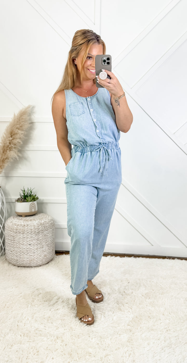 Kaylee Chambray Jumpsuit