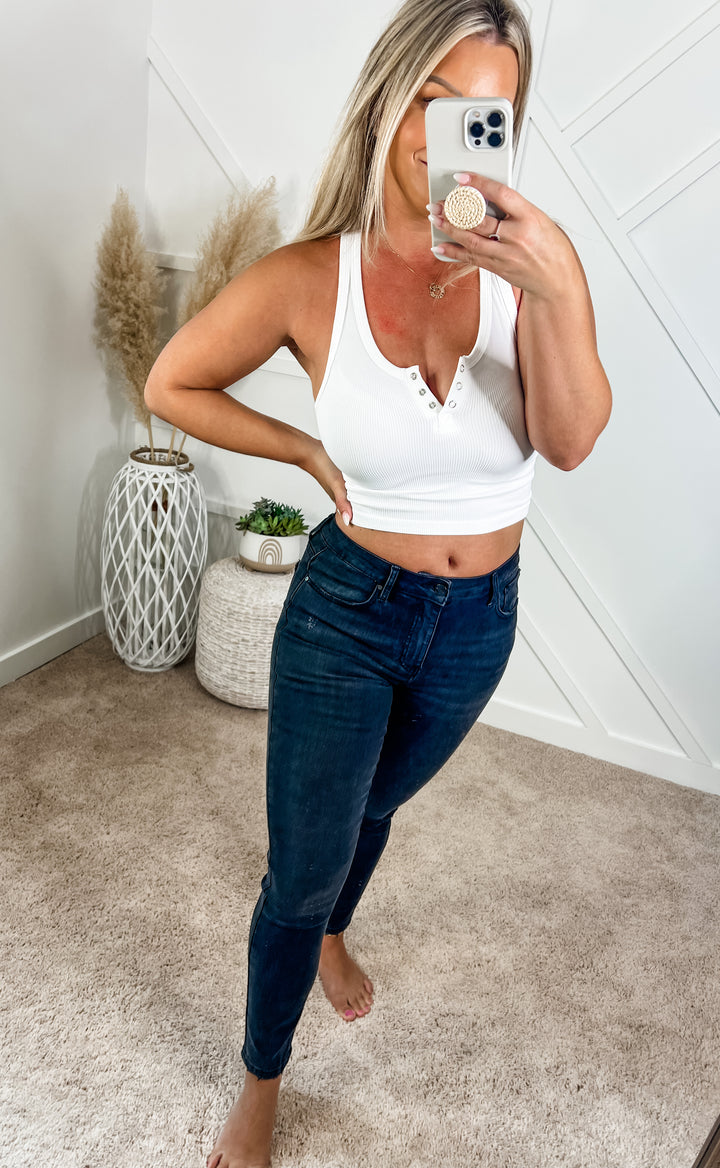 Josie High Rise Ankle Skinny Mineral Wash Jeans by Risen