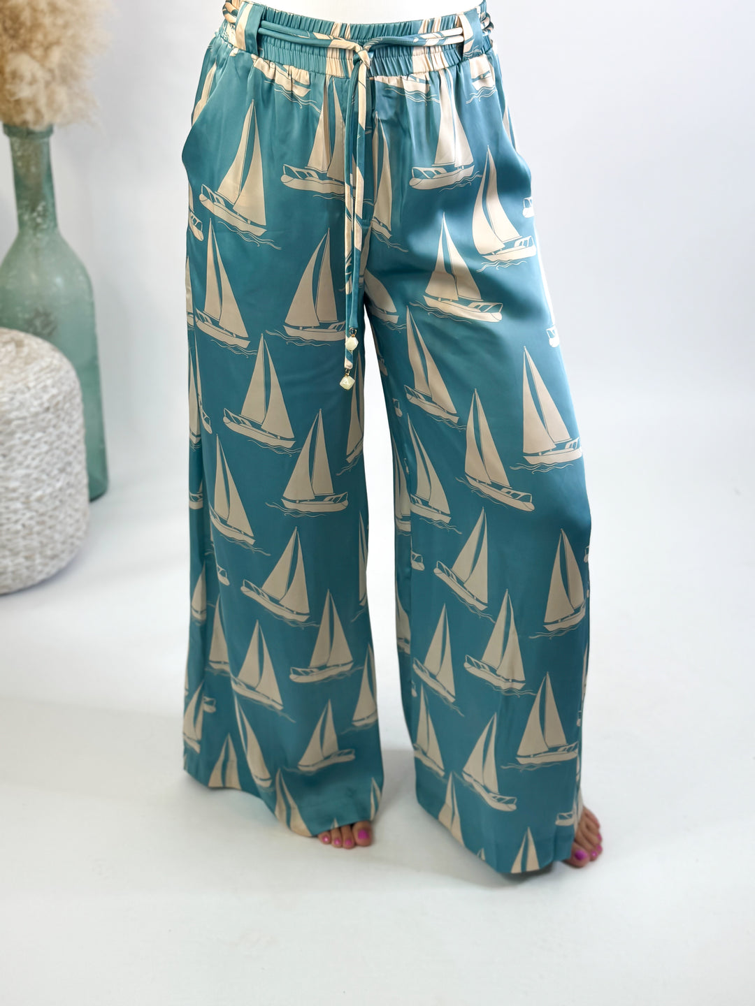 Coastal Reverie Loop Belt Pants