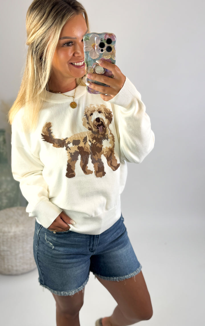 Puppy Love Knit Sweater