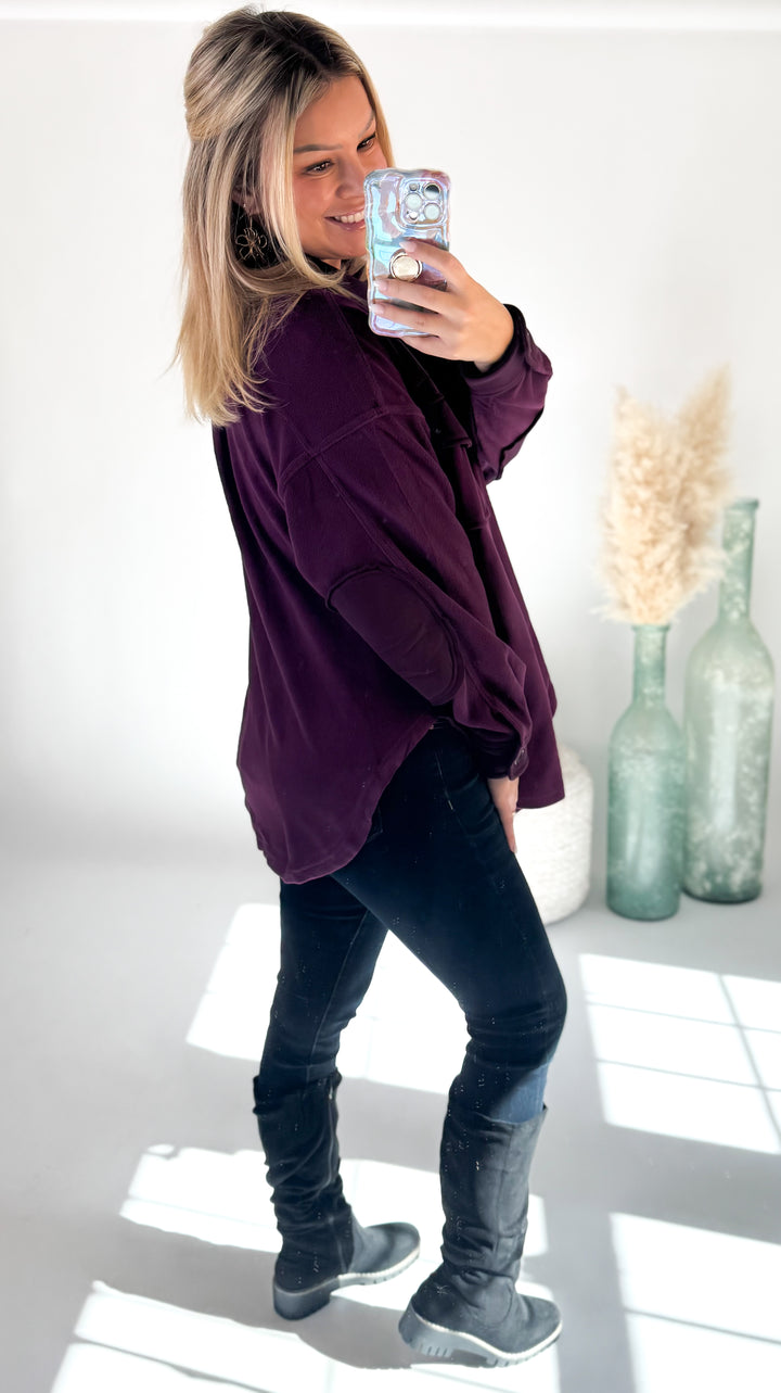 ⭐Door Buster⭐ Plush Plum Fleece Jacket