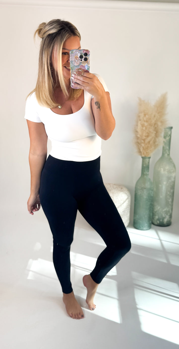 ⭐Door Buster⭐ Fleece Leggings Black/Navy/Burgundy/Charcoal