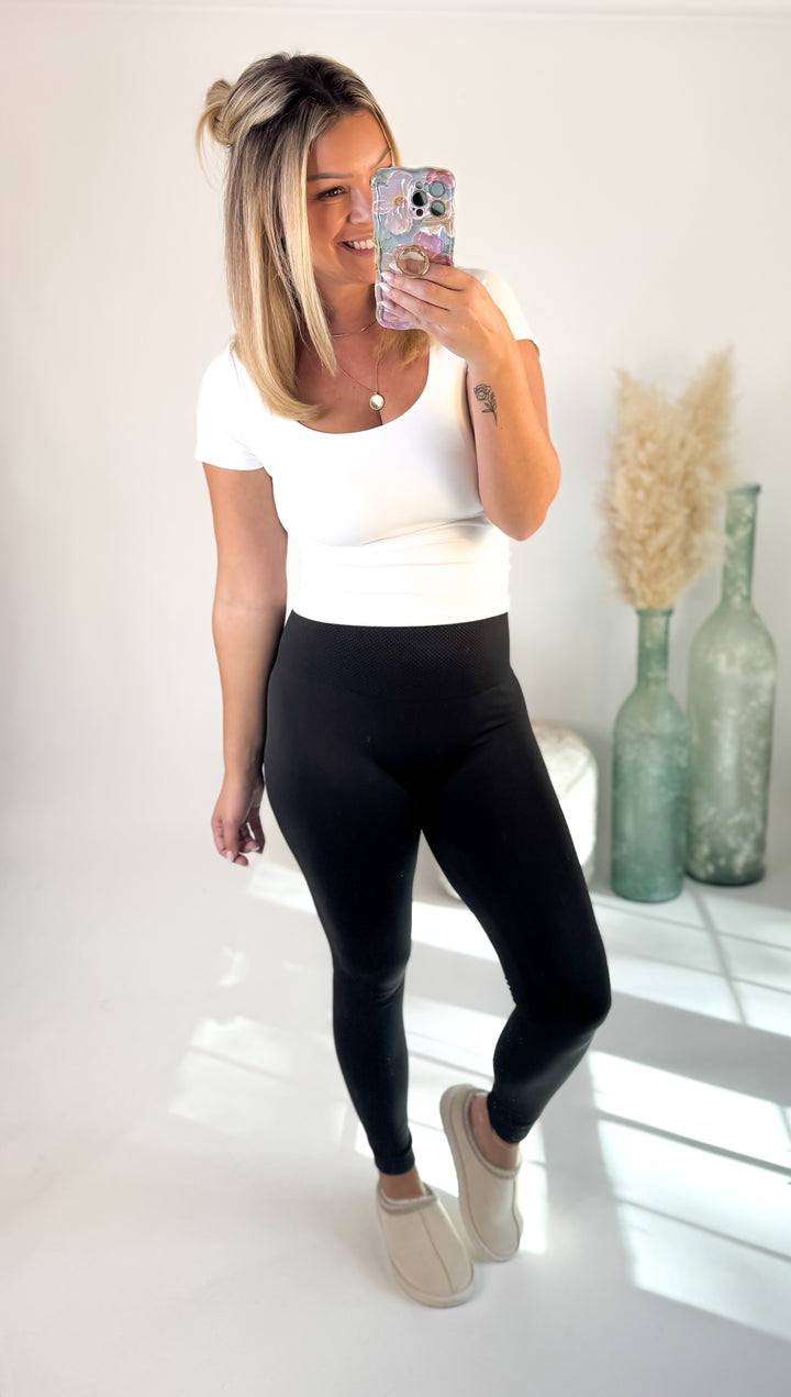 ⭐Door Buster⭐ Fleece Leggings Black/Navy/Burgundy/Charcoal