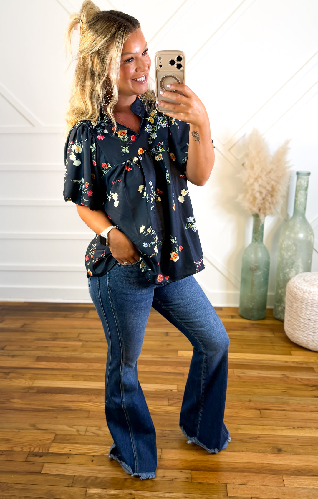Midnight Garden Blouse