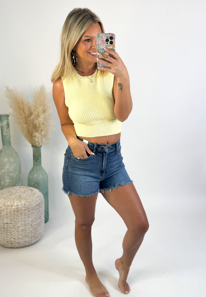 Sunbeam Bow Back Sweater Tank