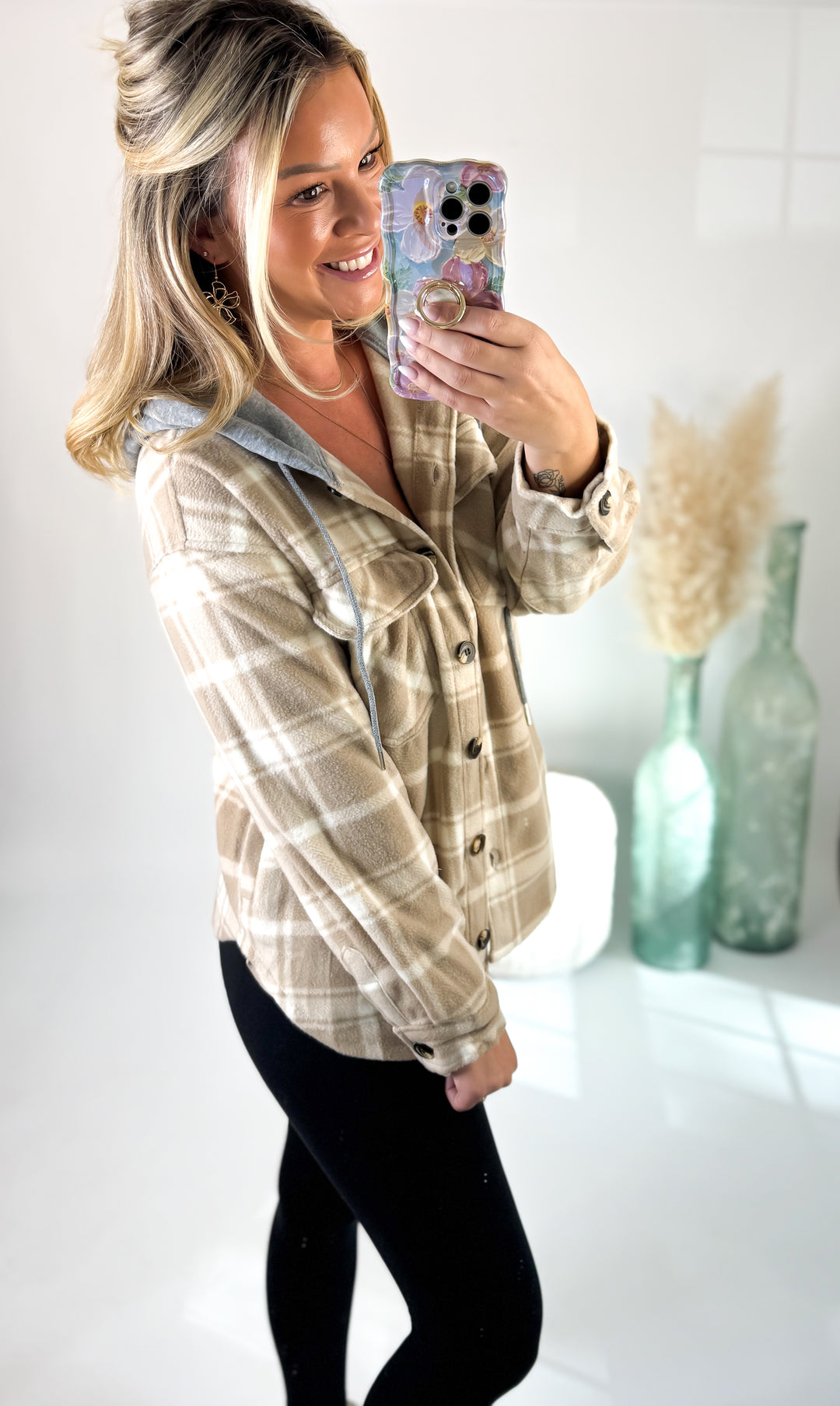 ⭐Door Buster⭐ Warm Wishes Hooded Fleece Shacket