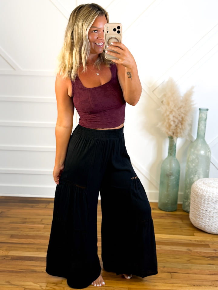 Moonlit Breeze Tiered Palazzo Pants.