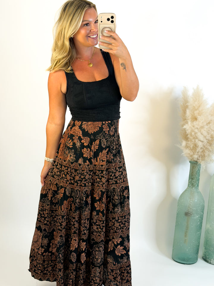 Midnight In Savannah Maxi Skirt