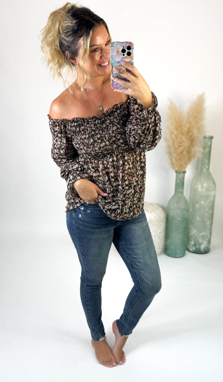 The Autumn Muse Smocked Top
