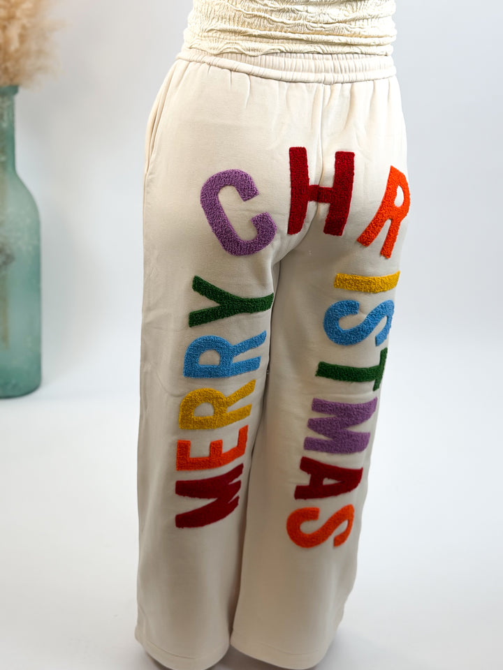 Holly Jolly Christmas Wide Leg Sweatpants