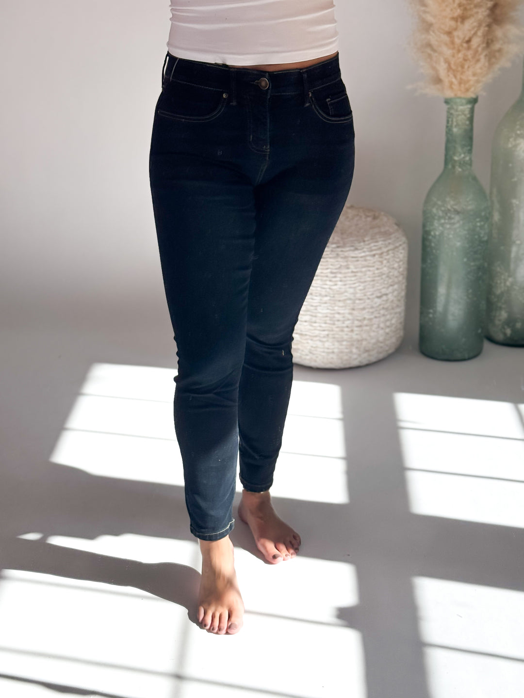 ⭐Door Buster⭐ Missy Basic Skinny Jean with Elastic Waistband Tummy Control