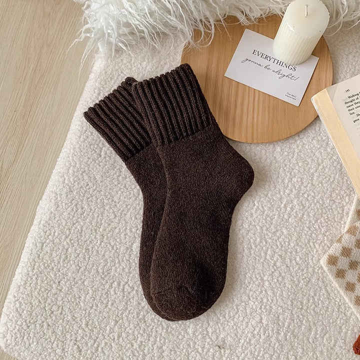 Cozy Toes Ribbed Cuff Socks