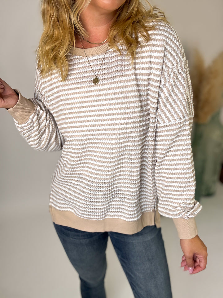 Morning Latte Waffle Top