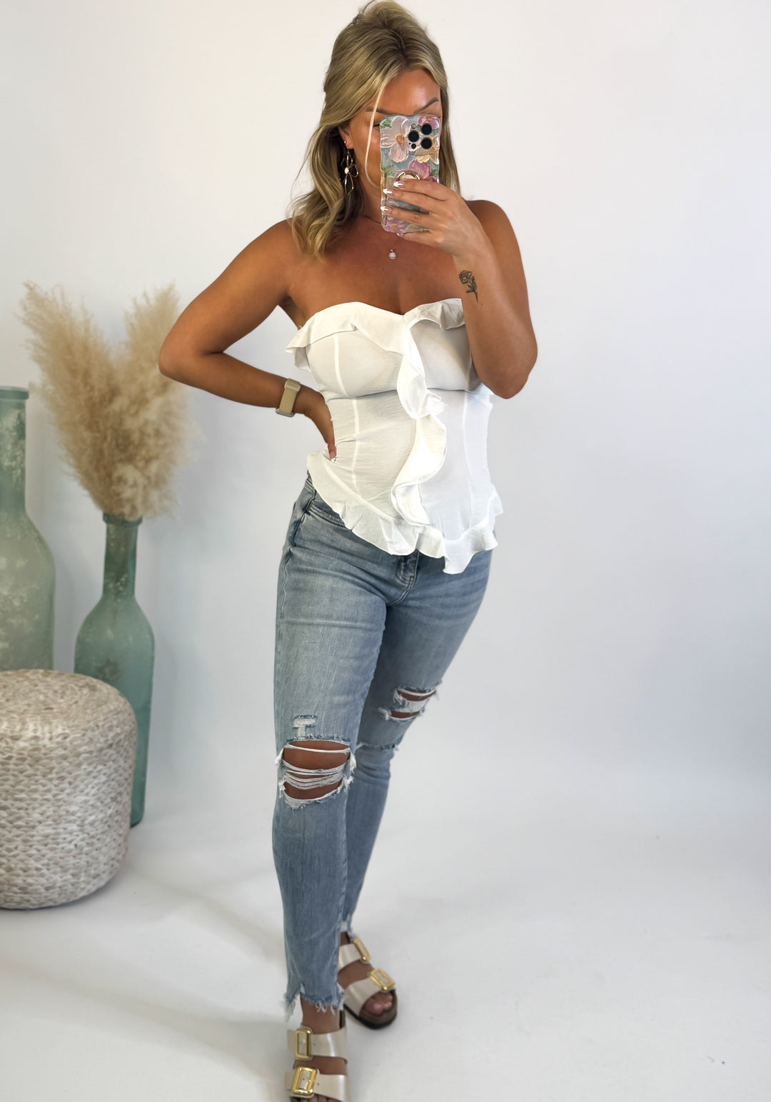 Sweet Talk Ruffle Corset Top