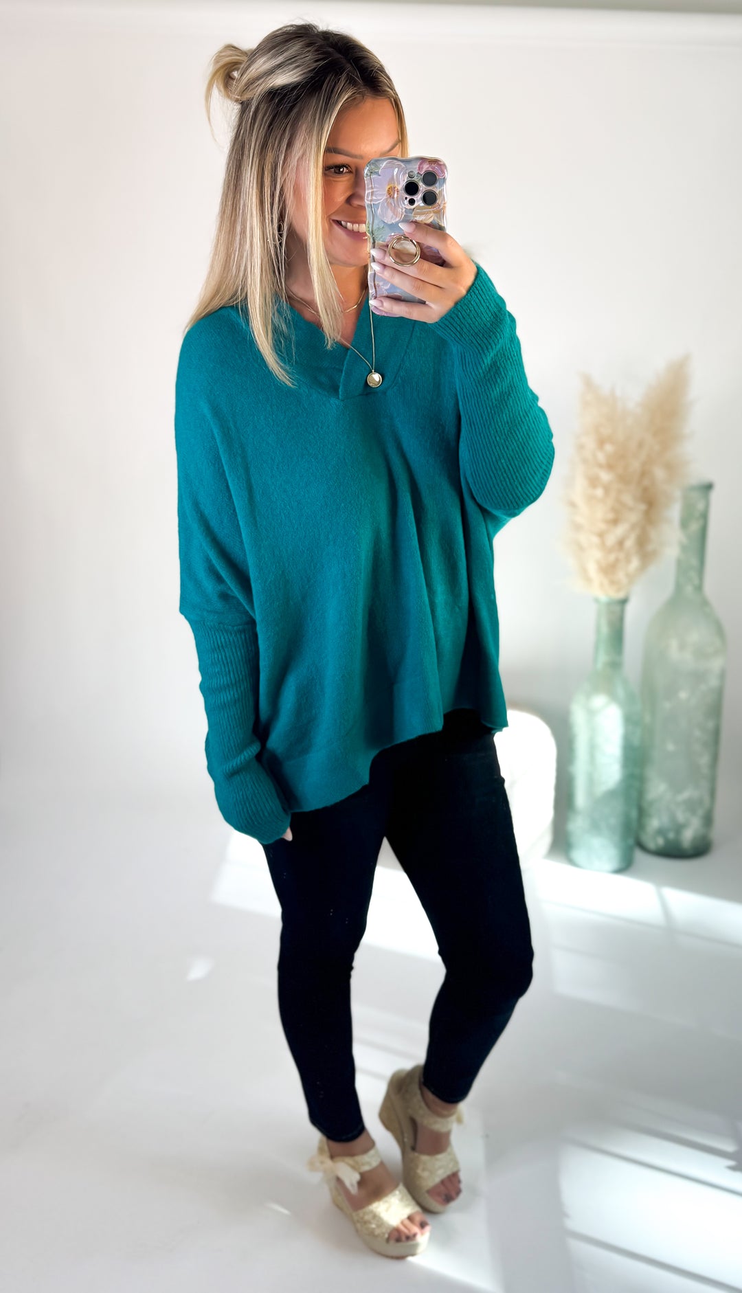 Evergreen Cozy Sweater