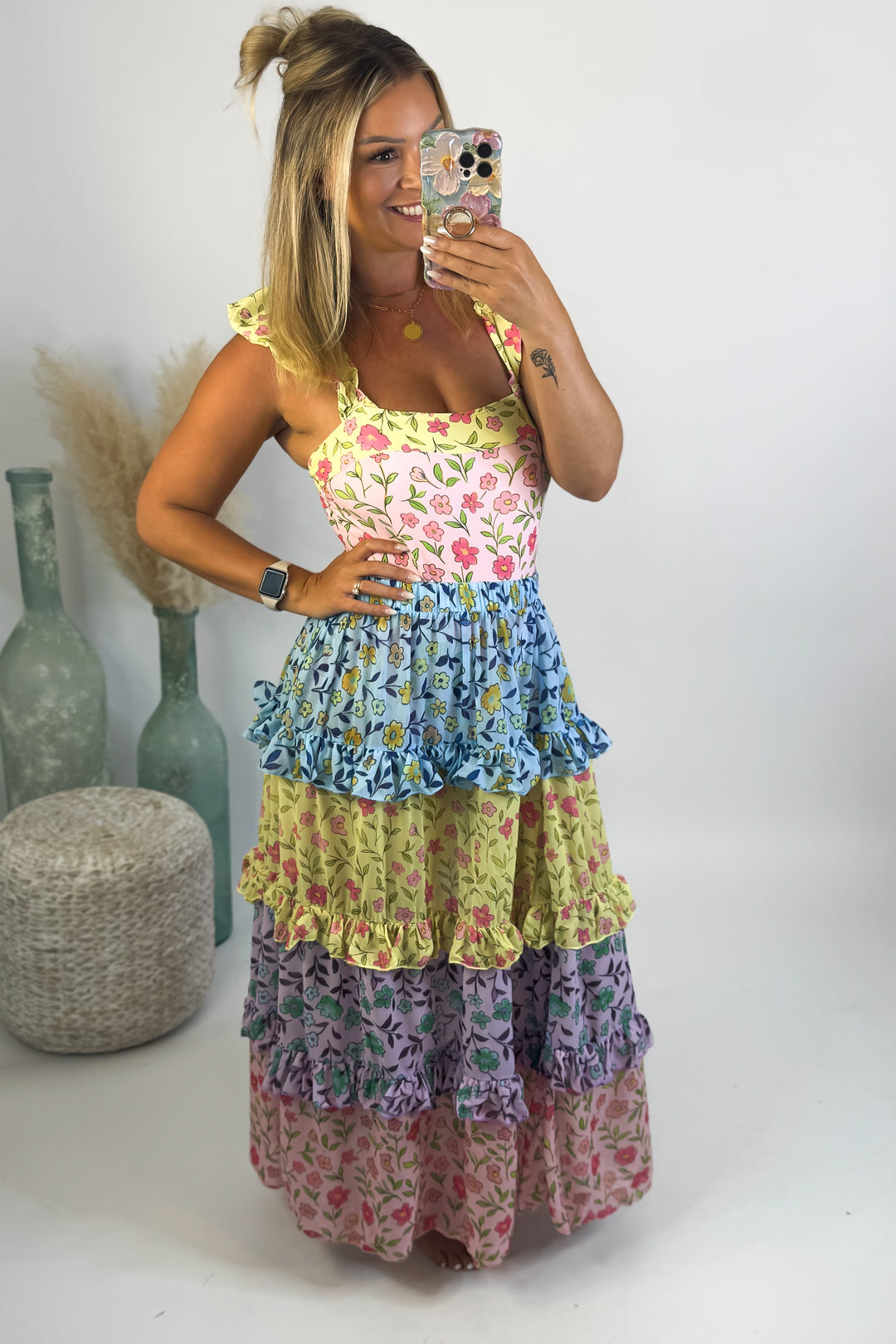 Blakeley Floral Rainbow Swim Set