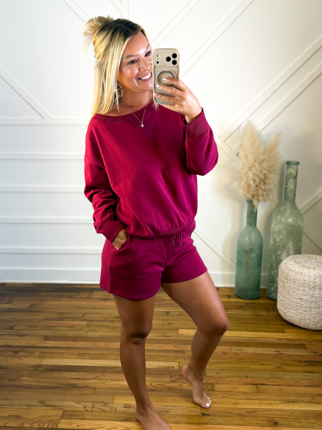 Weekend Ease Boat Neck Set