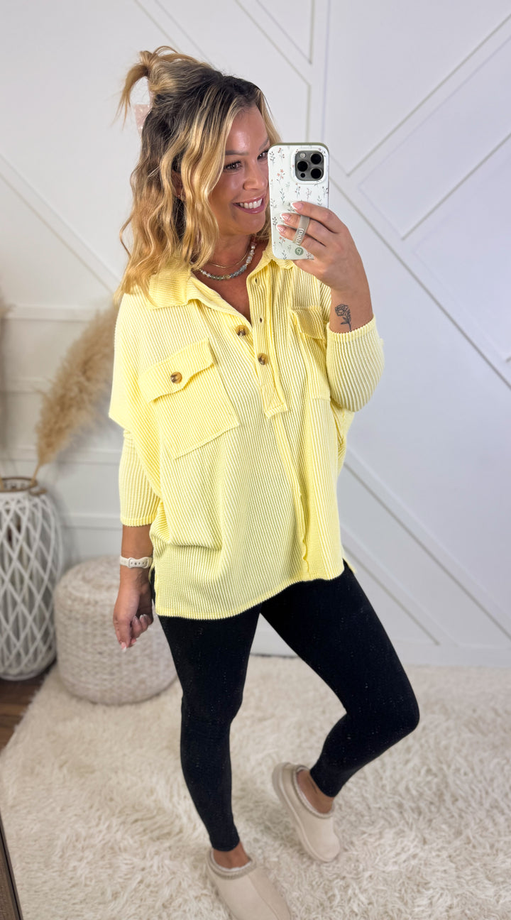 Jenni Oversized Button Detail Shirt